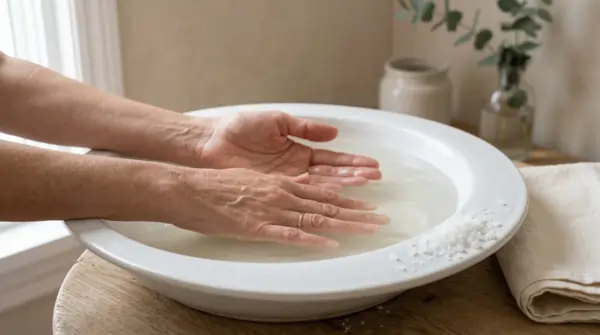 Personne soulageant ses douleurs articulaires